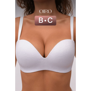 Бюстгальтер женский OIRO без косточек 1317006 Snowdrop (последний размер) белый 80С