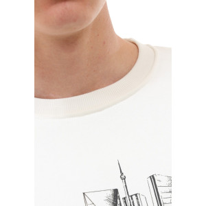 Свитшот детский №1597 футер 3-х нитка (последний размер) белый 134-140 Свитшот детский №1597 футер 3-х нитка (последний размер) белый 134-140