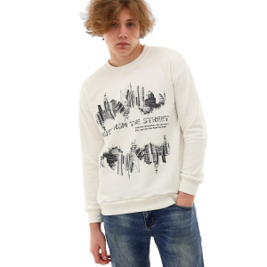 Свитшот детский №1597 футер 3-х нитка (последний размер) белый 134-140 Свитшот детский №1597 футер 3-х нитка (последний размер) белый 134-140