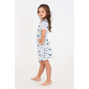 Сорочка детская "Кит" кулирка (последний размер) белый 128 Сорочка детская "Кит" кулирка (последний размер) белый 128