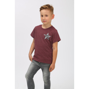 Футболка детская "Маленькая звезда" кулирка с лайкрой (последний размер) бордо 110 Футболка детская "Маленькая звезда" кулирка с лайкрой (последний размер) бордо 110