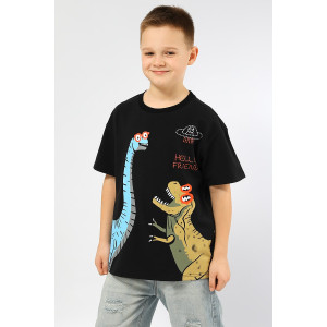 Футболка детская SP9866 трикотаж стрейч (последний размер) черный 134 Футболка детская SP9866 трикотаж стрейч (последний размер) черный 134