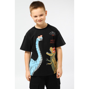 Футболка детская SP9866 трикотаж стрейч (последний размер) черный 134 Футболка детская SP9866 трикотаж стрейч (последний размер) черный 134