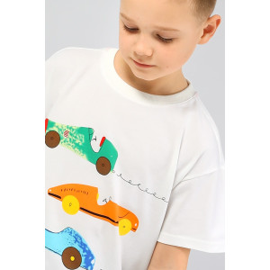 Футболка детская SP9337 трикотаж стрейч (последний размер) белый 128,134 Футболка детская SP9337 трикотаж стрейч (последний размер) белый 128,134