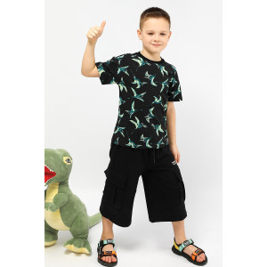 Футболка детская SP9323 трикотаж стрейч (последний размер) черный 128,134 Футболка детская SP9323 трикотаж стрейч (последний размер) черный 128,134