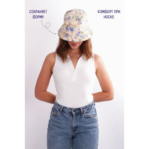 Панама женская хлопок с полиэстером №GL416 (последний размер) 56-57 Панама женская хлопок с полиэстером №GL416 (последний размер) 56-57