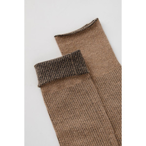 Гольфы женские "Ретро" - упаковка 2 пары (последний размер) светло-коричневый 25-27