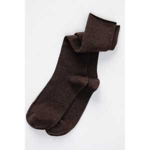Гольфы женские "Ретро" - упаковка 2 пары (последний размер) темно-коричневый 25-27