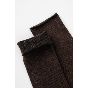 Гольфы женские "Ретро" - упаковка 2 пары (последний размер) темно-коричневый 25-27