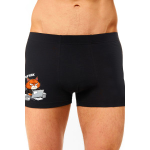 Трусы мужские "Вторник" кулирка с лайкрой пенье (последний размер) черный 58,60