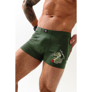 Трусы мужские "Искуситель" кулирка с лайкрой пенье (последний размер) хаки 54