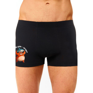 Трусы мужские "Четверг" кулирка с лайкрой пенье (последний размер) черный 46