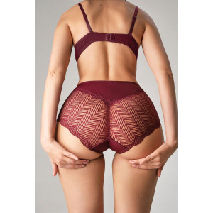 Трусы женские 0208 OIRO нейлон (последний размер) зеленый, синий, бордо - упаковка 3 шт. 48-50,50-52,58-60