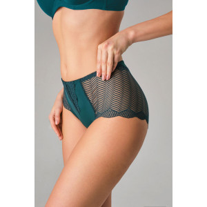 Трусы женские 0208 OIRO нейлон (последний размер) зеленый, синий, бордо - упаковка 3 шт. 48-50,50-52,58-60