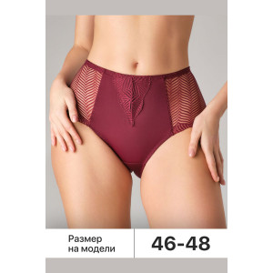 Трусы женские 0208 OIRO нейлон (последний размер) зеленый, синий, бордо - упаковка 3 шт. 48-50,50-52,58-60