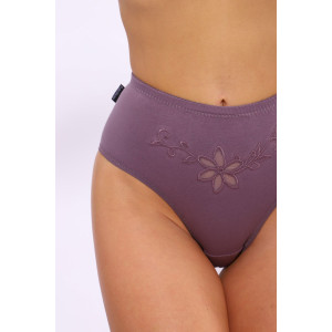 Трусы женские №18999 кулирка с лайкрой (последний размер) слива 48,50,52