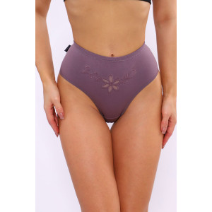 Трусы женские №18999 кулирка с лайкрой (последний размер) слива 48,50,52