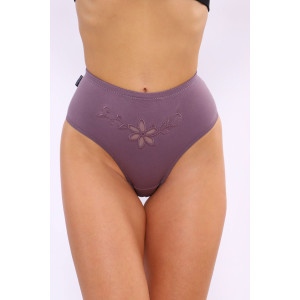 Трусы женские №18999 кулирка с лайкрой (последний размер) слива 48,50,52