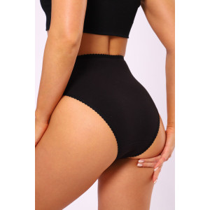 Трусы женские №74360 кулирка с лайкрой (последний размер) черный 54,56