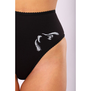 Трусы женские №74360 кулирка с лайкрой (последний размер) черный 54,56