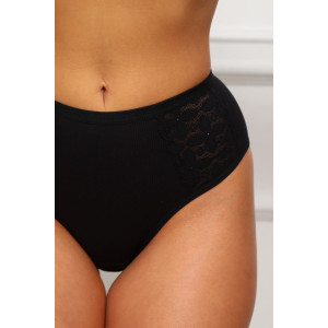 Трусы женские №64923 хлопок стрейч (последний размер) черный 54