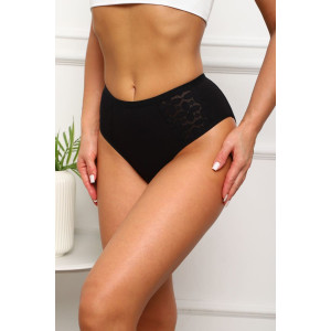 Трусы женские №64923 хлопок стрейч (последний размер) черный 54