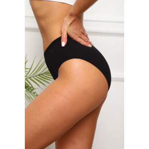 Трусы женские №64923 хлопок стрейч (последний размер) черный 54