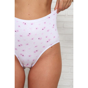 Трусы женские №64843 кулирка с лайкрой (последний размер) белый 52