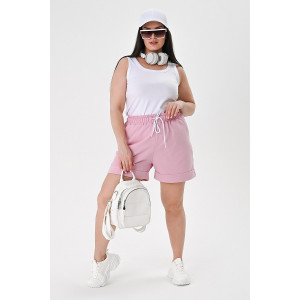 Майка-топ женская №058869 кулирка с лайкрой (р-ры: 42-52) белый