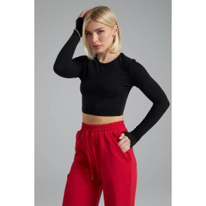 Топ женский №13 "ДМД" фуллайкра (р-ры: 38-50) черный