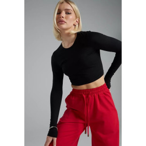 Топ женский №13 "ДМД" фуллайкра (р-ры: 38-50) черный