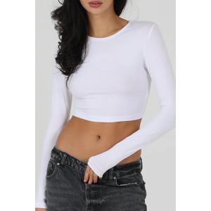 Топ женский №13 "ДМД" фуллайкра (р-ры: 38-50) белый