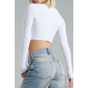 Топ женский №13 "ДМД" фуллайкра (р-ры: 38-50) белый