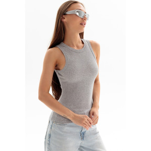 Майка женская №00026 кашкорсе (р-ры: 40-50) серый меланж