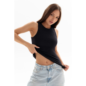 Майка женская №00026 кашкорсе (р-ры: 40-50) черный