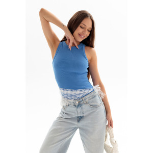 Майка женская №00026 кашкорсе (р-ры: 40-50) василек