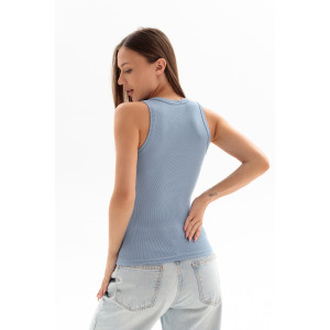 Майка женская №00026 кашкорсе (р-ры: 40-50) серо-голубой