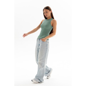 Майка женская №00026 кашкорсе (р-ры: 40-50) фисташка