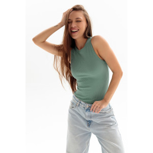 Майка женская №00026 кашкорсе (р-ры: 40-50) фисташка