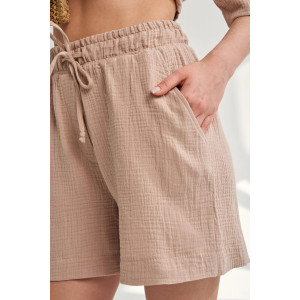 Костюм двойка женский "Муслин" 2460-Мус муслин (р-ры: 46-54) бежевый