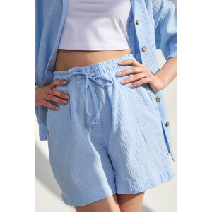 Костюм двойка женский "Муслин" 2460-Мус муслин (р-ры: 46-54) голубой