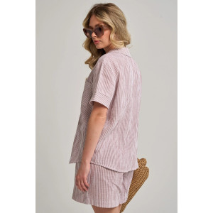 Пижама женская "Ривьера" 2461-Мус муслин (р-ры: 46-52) бежевый