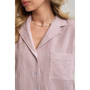 Пижама женская "Ривьера" 2461-Мус муслин (р-ры: 46-52) бежевый