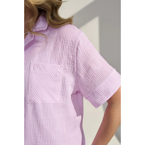 Пижама женская "Ривьера" 2461-Мус муслин (р-ры: 46-52) розовый