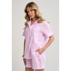 Пижама женская "Ривьера" 2461-Мус муслин (р-ры: 46-52) розовый