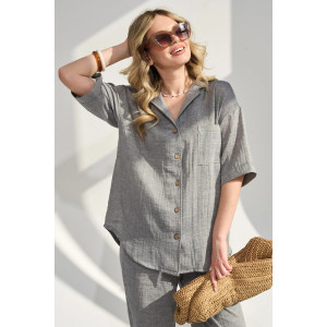 Костюм двойка женский "Эко-Муслин" 2470-Мус муслин (р-ры: 48-54) джинс