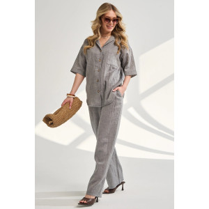 Костюм двойка женский "Эко-Муслин" 2470-Мус муслин (р-ры: 48-54) джинс