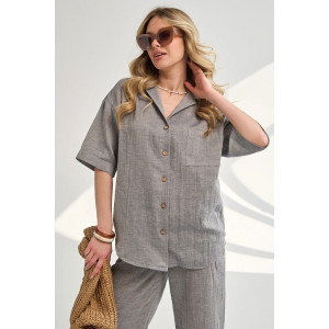 Костюм двойка женский "Эко-Муслин" 2470-Мус муслин (р-ры: 48-54) джинс