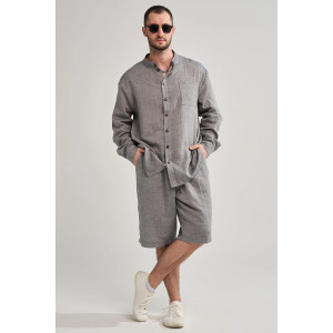 Костюм двойка мужской "Эко-Муслин" 2469-Мус муслин (р-ры: 50-56) джинс