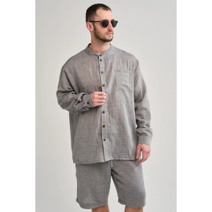 Костюм двойка мужской "Эко-Муслин" 2469-Мус муслин (р-ры: 50-56) джинс